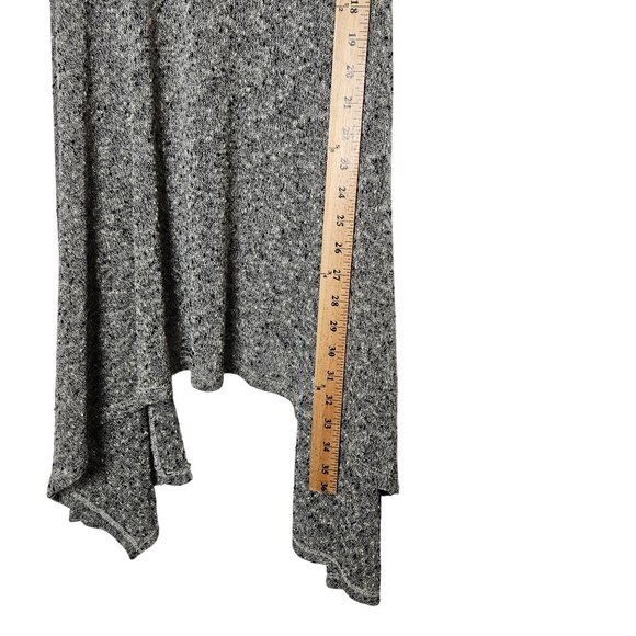 We The Free By Free People‎ Gray & Green Open Knit Asymmetrical Dress Size L - Picture 7 of 9